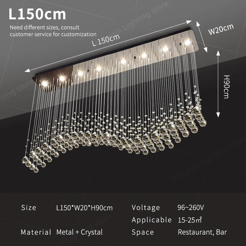 Modern Crystal Chandelier Pendant Lamp