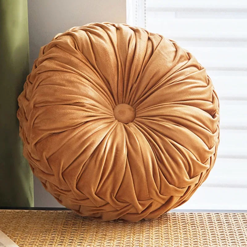 3D Velvet Pumpkin Cushion