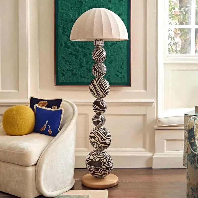 Medieval Zebra Floor Lamp
