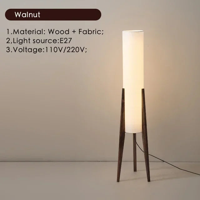 Zen Walnut Floor Lamp