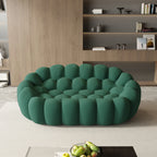 78" Curved Boneless Floor Sofa
