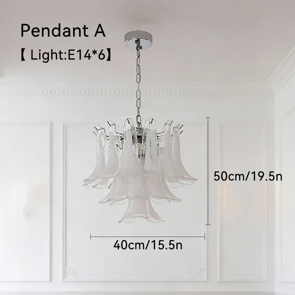 Clear Glass Pendant Chandelier