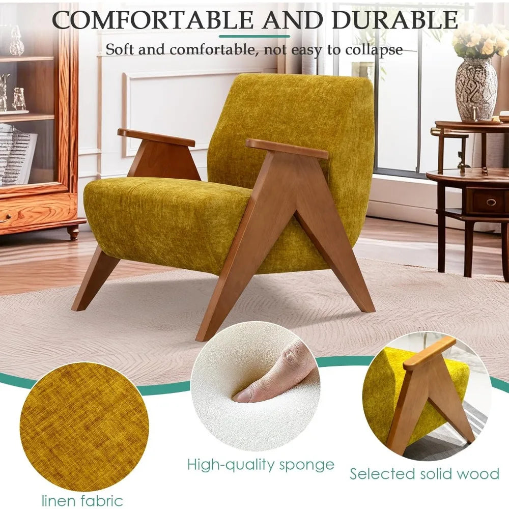 Mid-Century Upholstered Accent Chair