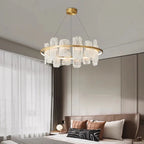 Nordic Glass Iron Pendant Chandelier