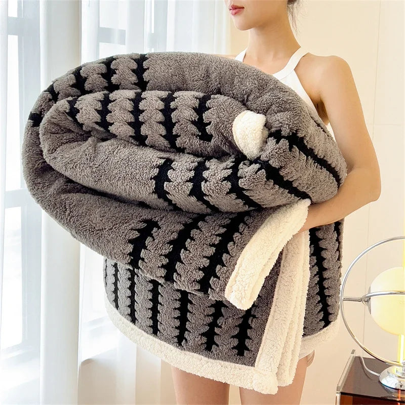 Thick Flannel Winter Blanket