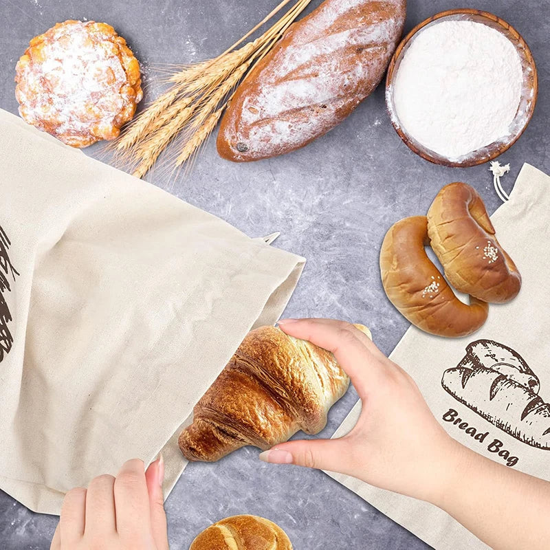 Eco Friendly Linen Bread Bag
