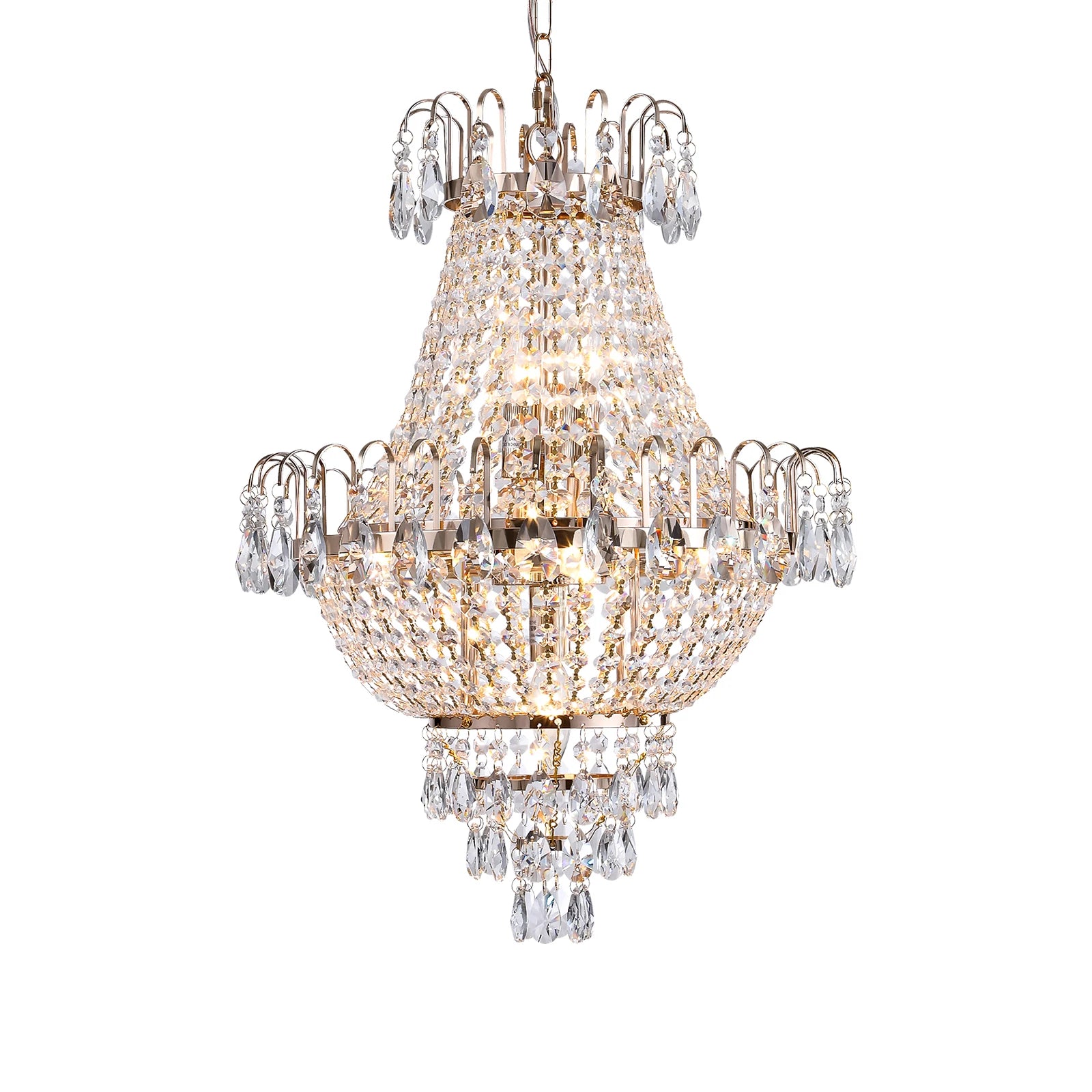 Luxury Crystal Copper Chandelier