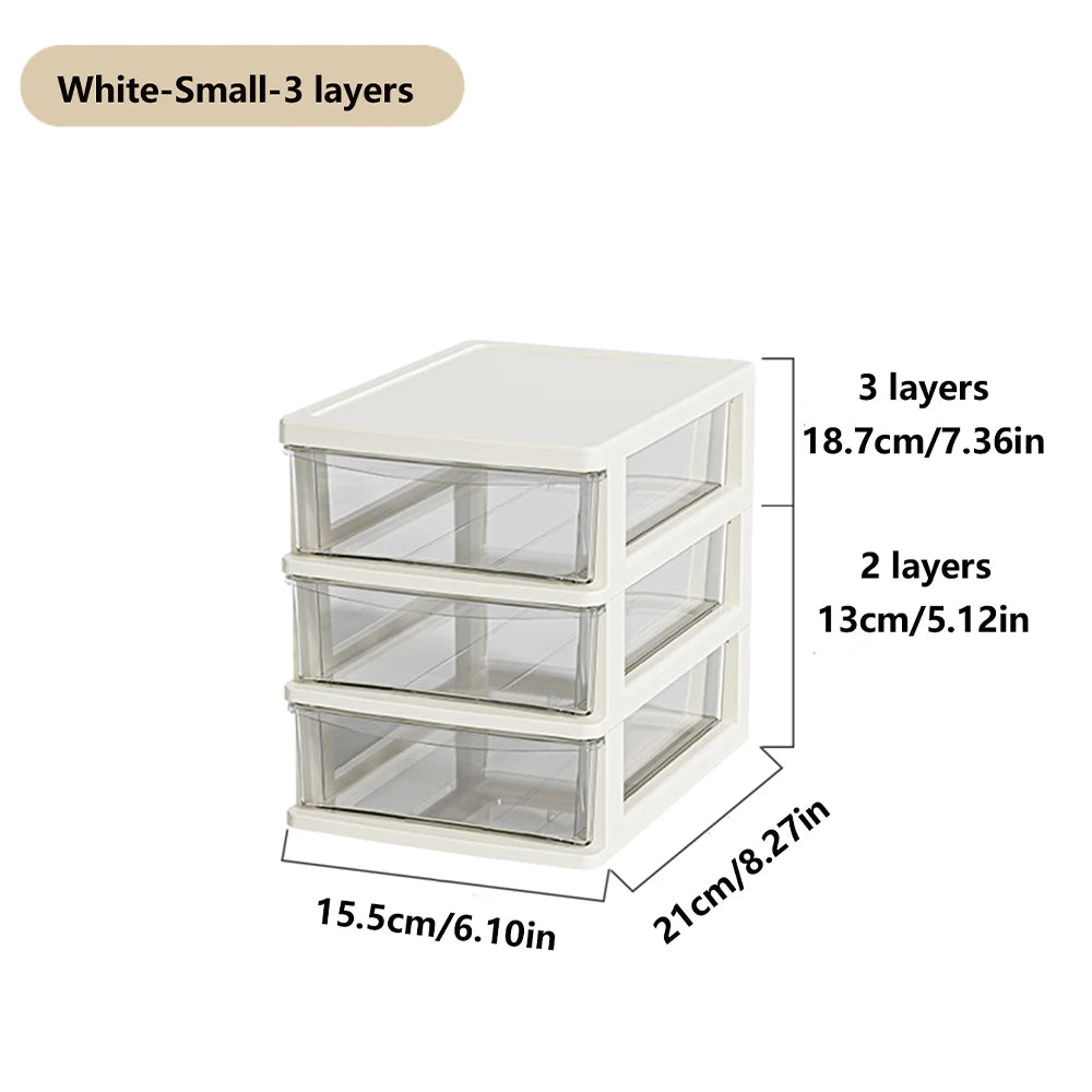 Clear Desktop Storage Drawer Organizer
