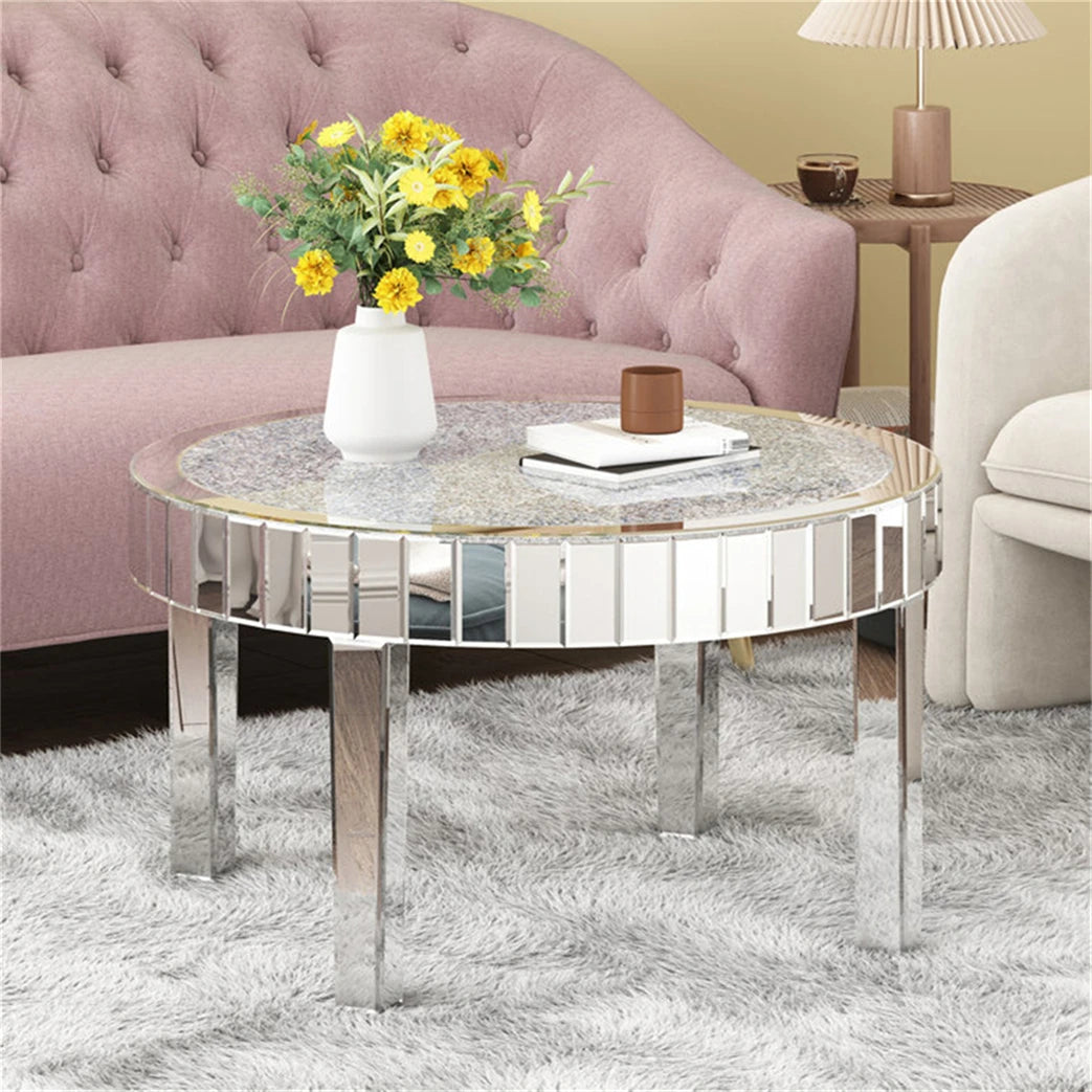 Crushed Diamond Mirrored Table