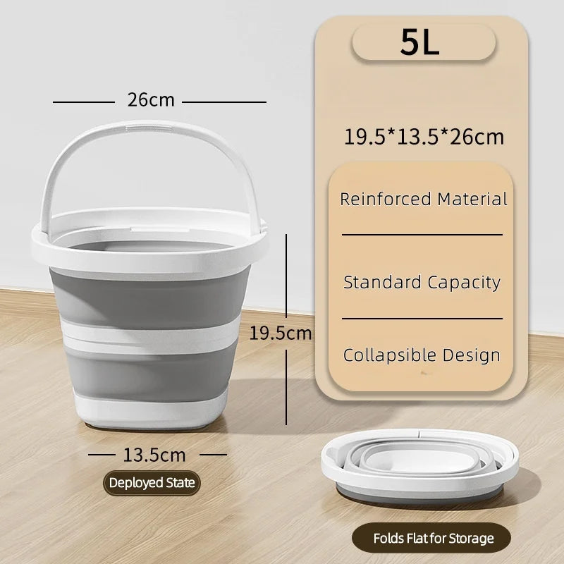 Collapsible Water Bucket for Outdoors