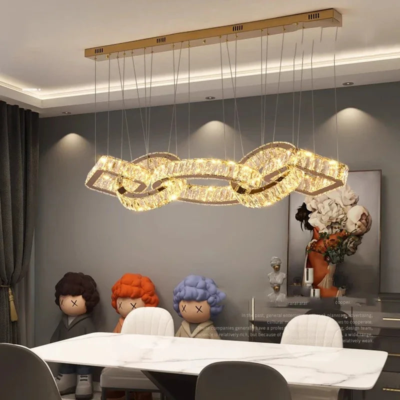 Luxury Crystal Linear Chandelier