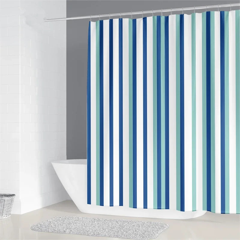 Waterproof Plant Pattern Shower Curtain