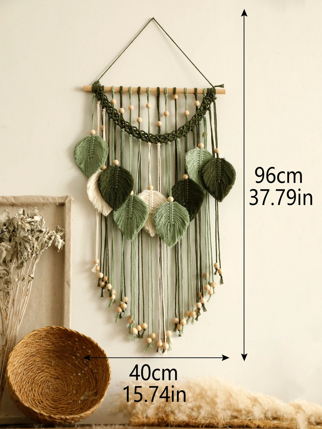 Leaf Macrame Wall Tapestry Decor