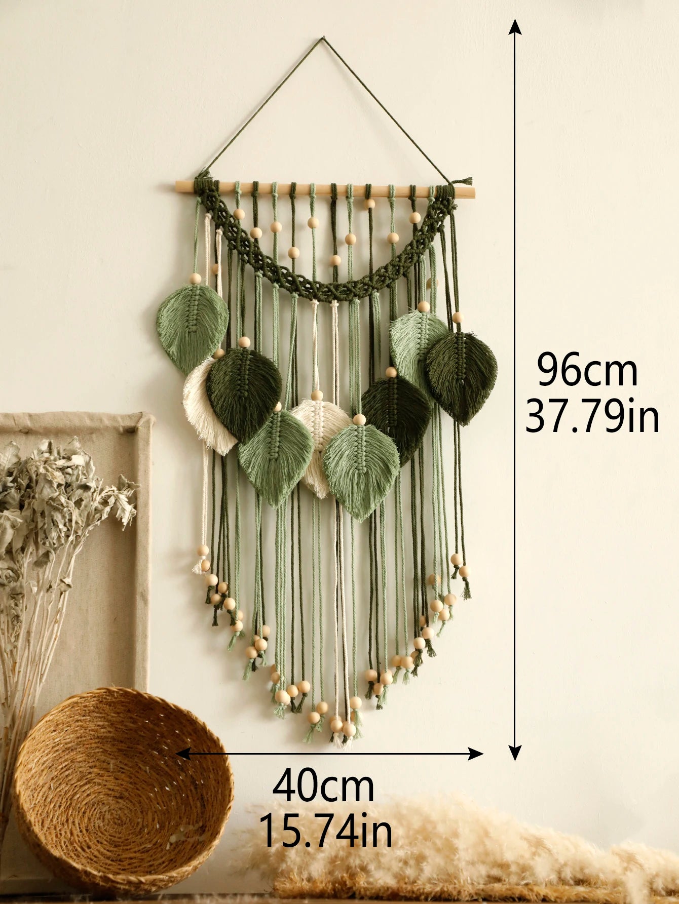 Leaf Macrame Wall Tapestry Decor