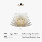 Modern Art Glass LED Chandelier