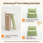 Green Foldable Sofa Bed Chair