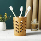 Bamboo Toothbrush Holder with Drainage