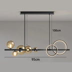 Contemporary Glass Pendant Chandelier