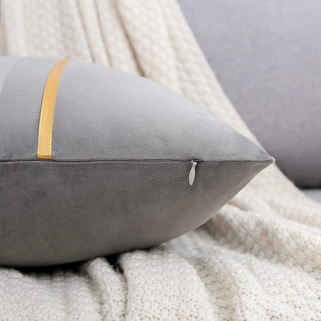 Luxury Velvet Patchwork Cushion Cover