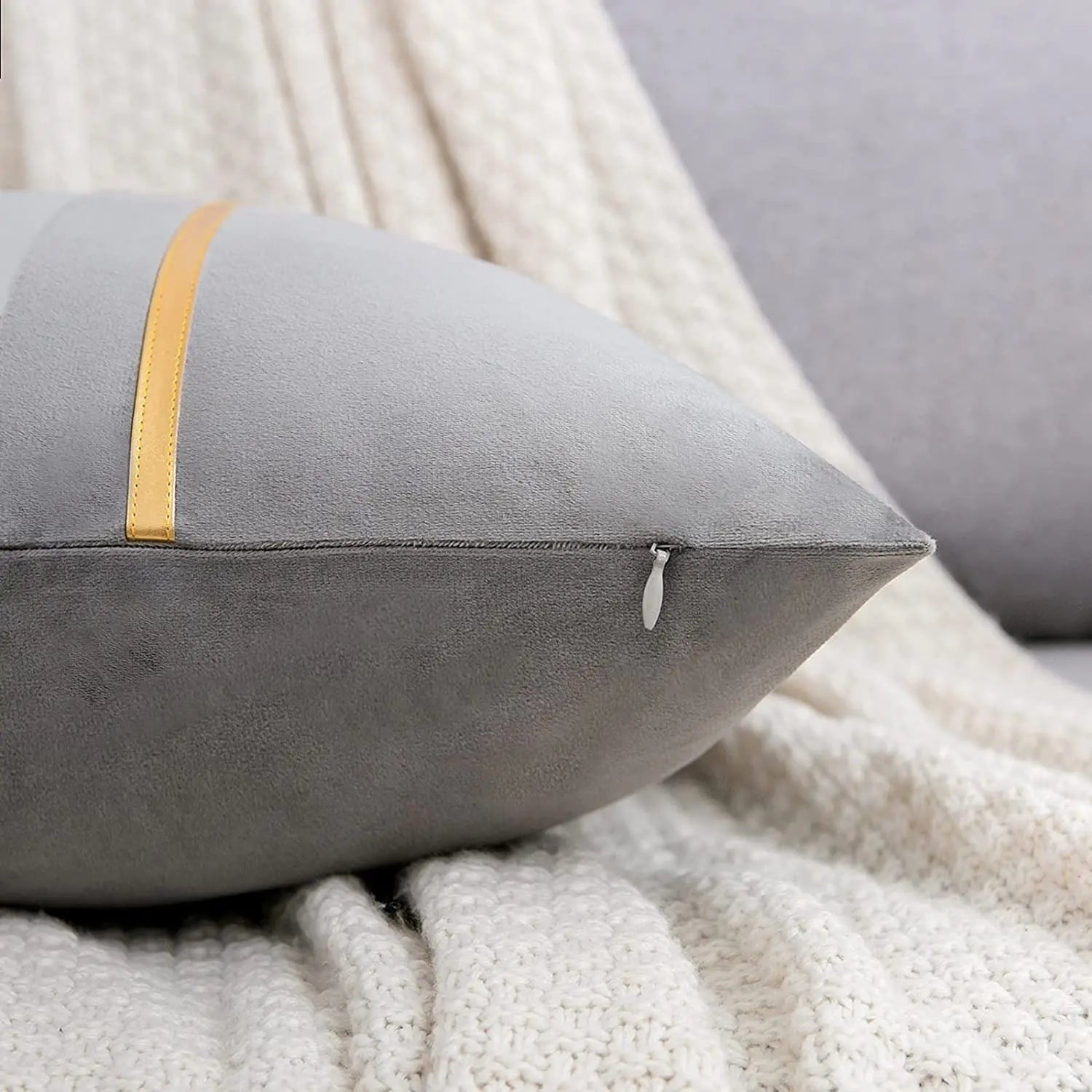 Luxury Velvet Patchwork Cushion Cover