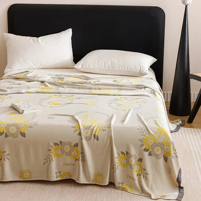 Bamboo Fiber Jacquard Cooling Blanket