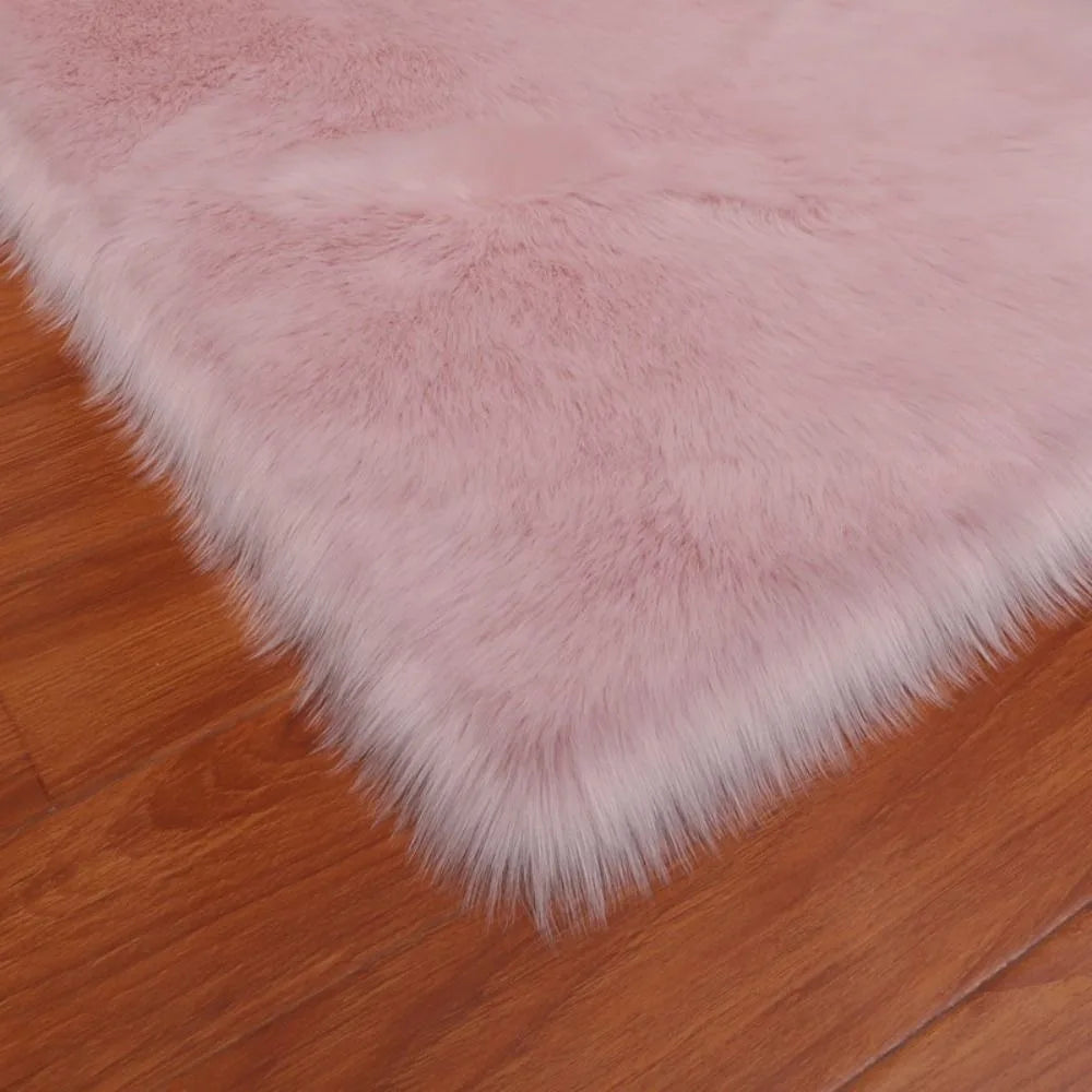 Faux Sheepskin Plush Area Rug