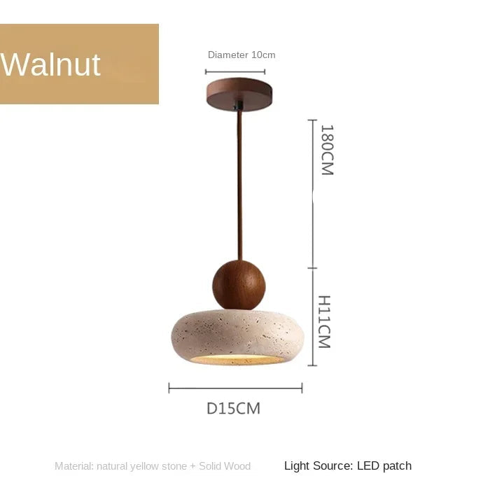 Natural Agate Stone Pendant Light