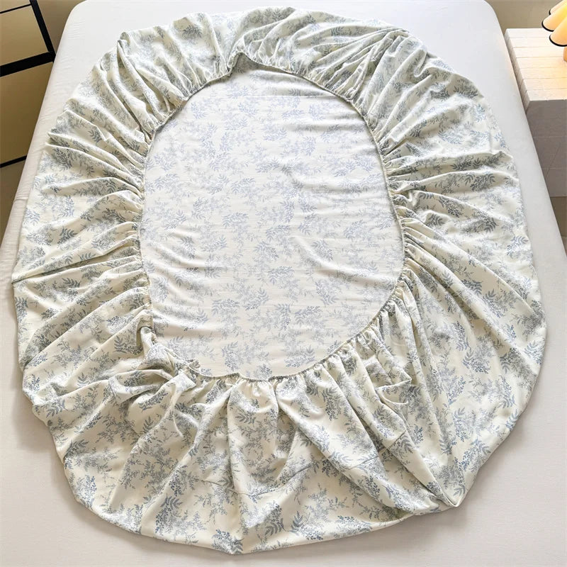 Soft 400TC Floral Fitted Sheet