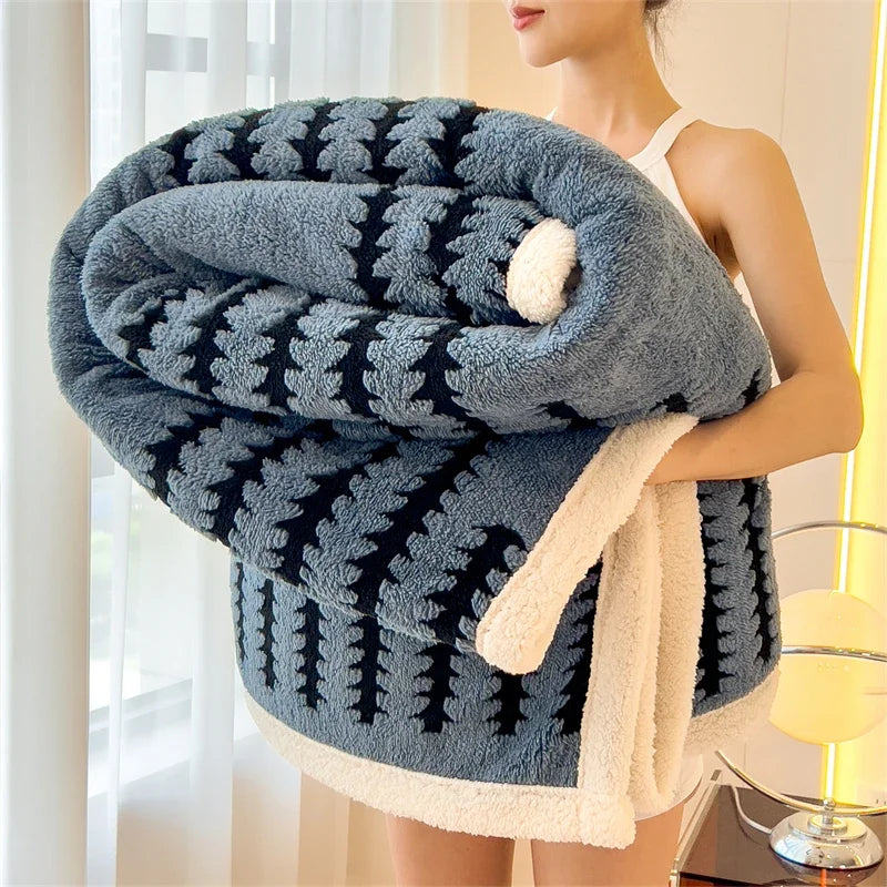Thick Flannel Winter Blanket