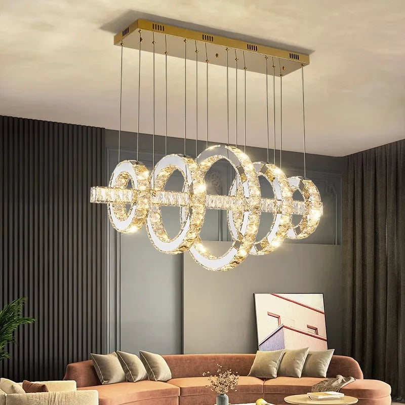Modern Crystal Pendant Chandelier