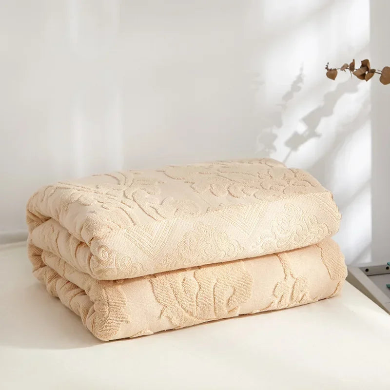 Jacquard Cotton Summer Throw Blanket