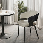 Microfiber Leather Upholstered Dining Chairs