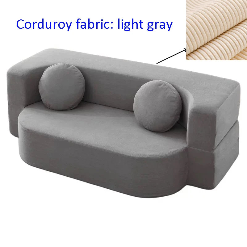 Compact Fabric Sofa Bed