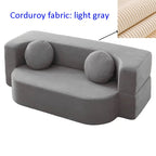 Compact Fabric Sofa Bed