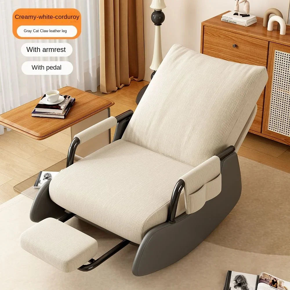 Modern Velvet Rocking Lounge Chair