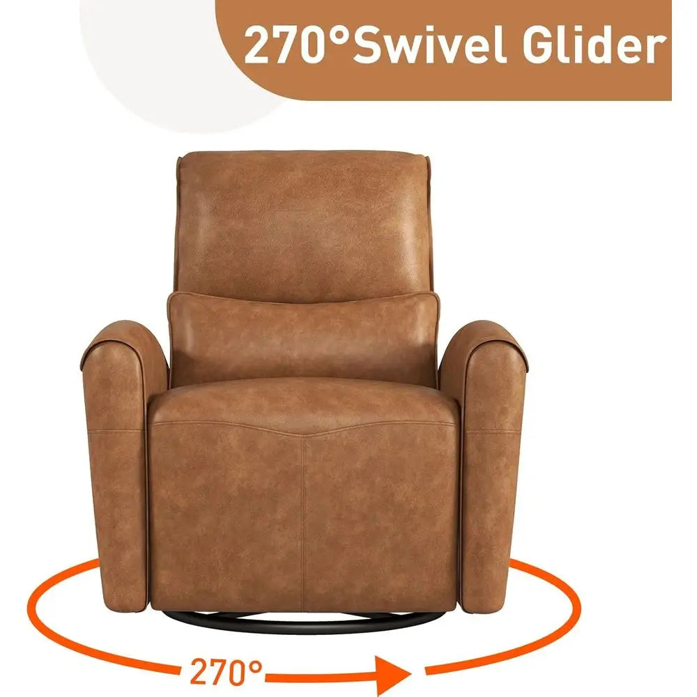 Swivel Glider Recliner with USB