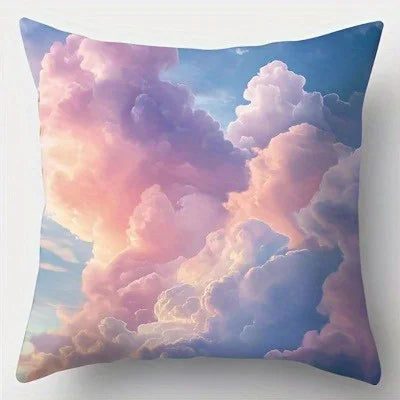Unicorn Clouds Polyester Pillow Cover