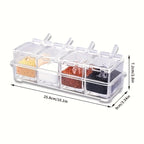 Clear Acrylic Spice Organizer Set