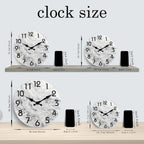 Marble Pattern Silent Wall Clock