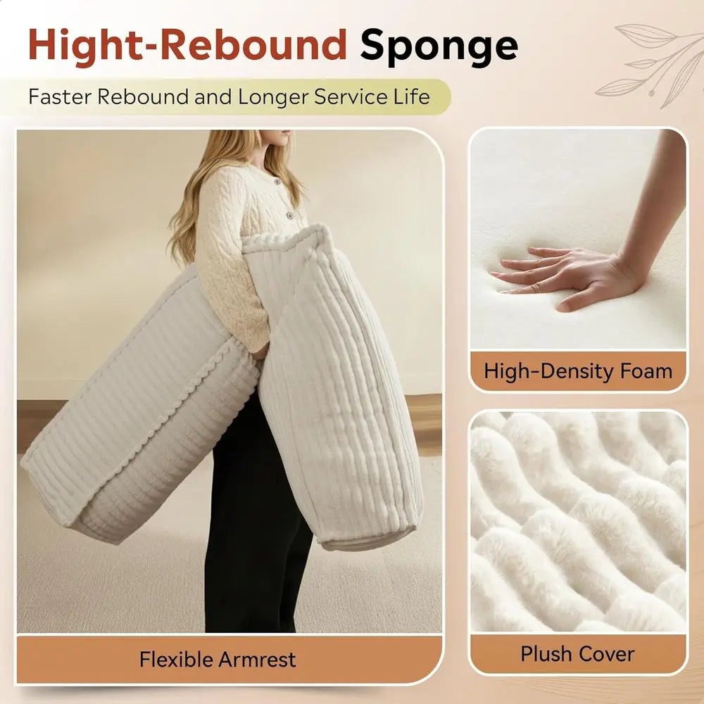 Convertible Corduroy Sleeper Sofa