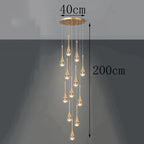 Modern Crystal Staircase Chandelier