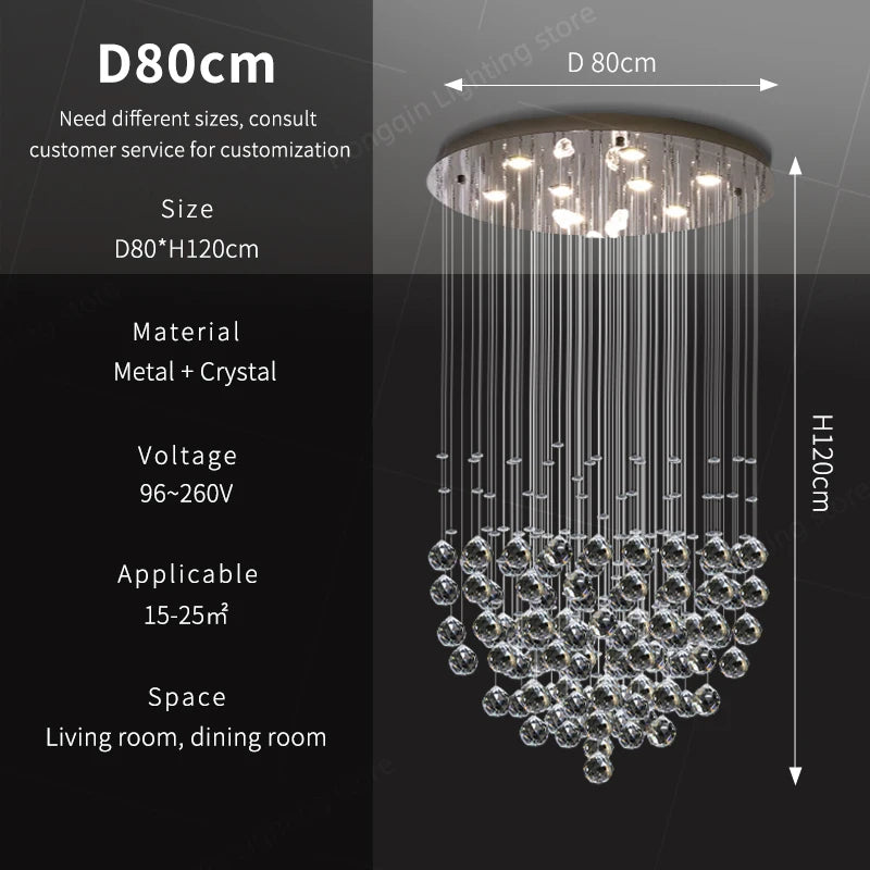 Modern Crystal Chandelier Pendant Lamp
