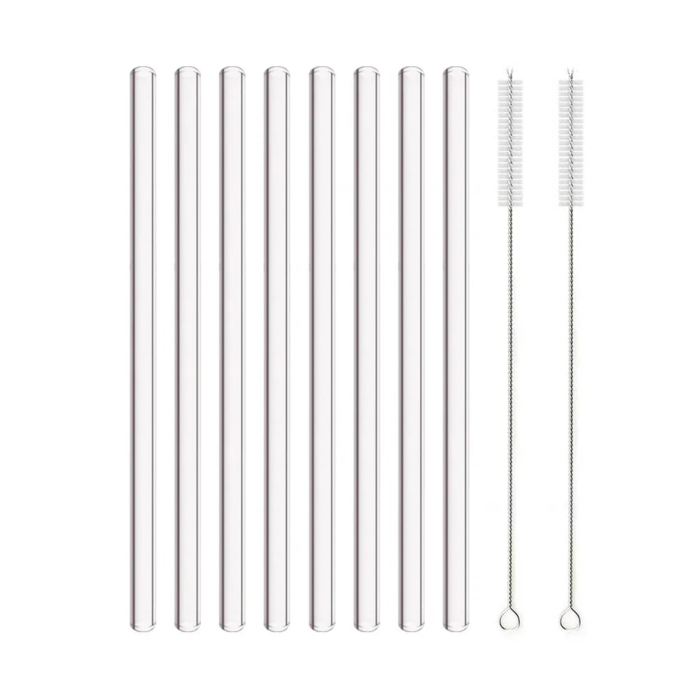 Premium 8mm Borosilicate Bubble Straws