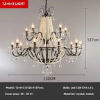 Gold Crystal Candle Chandelier Luxury