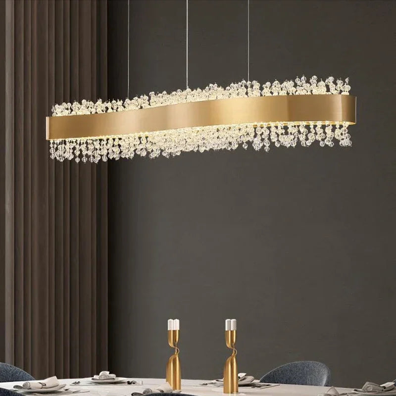 Luxury LED Crystal Chandelier Fixture