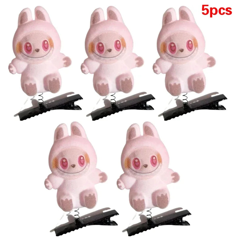 LABUBU FAN 5Pcs New Hair Clips