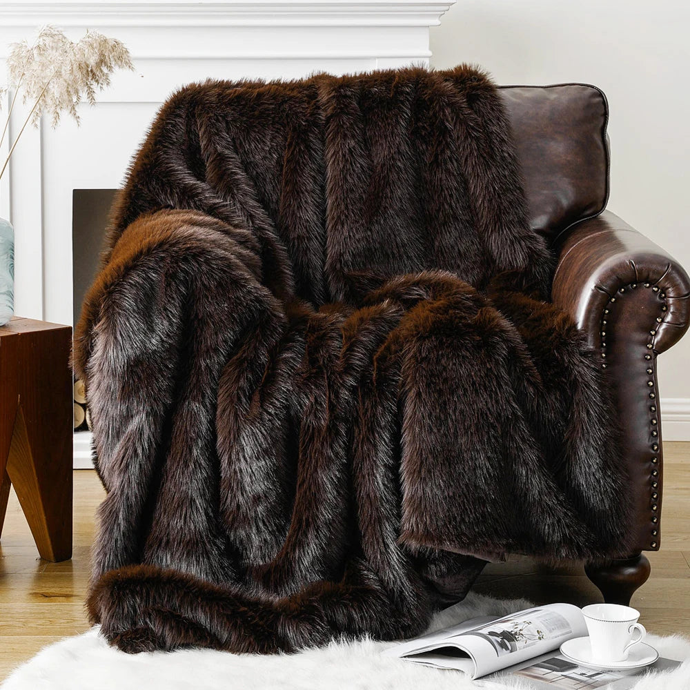 Luxury Faux Fur Throw Blanket