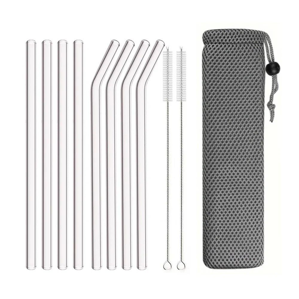 Premium 8mm Borosilicate Bubble Straws