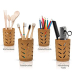 Bamboo Toothbrush Holder with Drainage