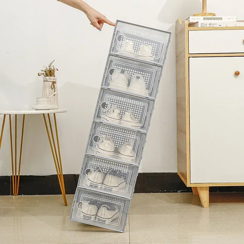 Clear Stackable Shoe Organizer